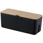 Zvd - cable box range cable rangement(noir), bo�te pour c�bles, bo�te cache - c�ble pour garder les c�bles ...