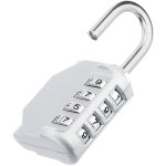 Zvd - cadenas � combinaison � 4 chiffres - serrure num�rique pour casier, vestiaire (argent)