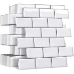 Zvd - plus �pais credence adhesive pour cuisine salle de bain, faux carrelage adhesif mural blanc credence ...