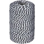 Zvd - ficelle noire et blanche 2mmx100m(noir et blanc), ficelle de boulanger en coton ficelle de cordon ...