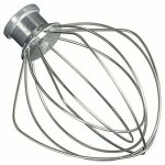 Zvd - fouet en fil d'acier inoxydable compatible avec kitchenaid k45ww wp9704329 ksm150 ksm160 k45 ksm90 ...
