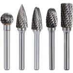 Zvd - fraise rotative carbure de tungst�ne - double coupe - tige 6mm - t�te 10mm - outil perceuse ponceuse ...