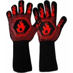 Zvd - gant four anti chaleur gant cheminee anti feu r�sistant jusqu'� 800�c pour la protection contre ...