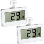 Zvd - mini thermom�tres pour r�frig�rateur avec �cran lcd facile � lire - 2pcs