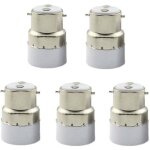 Zvd - paquet de 5 convertisseurs de douille d'ampoule b22 � e14 douille de douille b22 passer au support ...