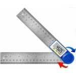 Zvd - pied � coulisse rapporteur d'angle num�rique en acier inoxydable (360�, menuisier / fausse �querre), ...