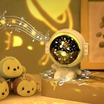 Zvd - projecteur ciel etoile astronaute, rotation � 360� projecteur astronaute avec 8 musiques 3 th�mes ...