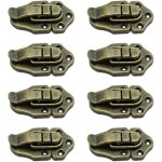 Zvd - set of 8 toggle clasp latches vintage retro latch toggle for box gift boxes - bronze