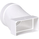 Accessoires tube rectangulaire t100 adaptateur 100 110x54mm