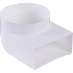 Accessoires tube rectangulaire t100 raccord coud� �100 110x54mm int�rieur