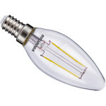 Ampoule flamme  filament led toledo e14 sylvania 2, 5w 250lm 2700k
