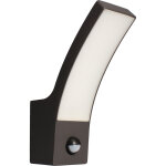 Applique extrieure led curve r anthracite arlux 10w - 3000k - 1000lm - avec dtecteur