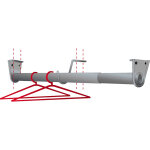 Barre de penderie blanche 68  128cm