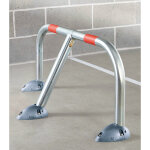 Barrire de parking design rabattable mottez h43 x l94 x p38cm
