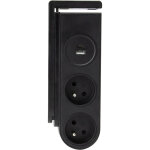 Bloc multiprises clipsable gekko otio 16a - noir