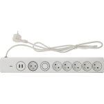 Bloc multiprises parafoudre thomson 6 prises + 2 ports - 1, 90m