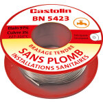 Bobine de fil d'tain avec dcapant castolin 2mm