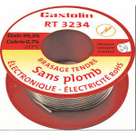 Bobine fil d'tain spciale lectronique avec dcapant castolin 1mm 100g