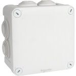 Bo�te de d�rivation carr�e mureva box schneider l105 x l105 x p55mm