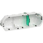 Boîte d'encastrement multifix schneider triple, entraxe 71mm Boîte d'encastrement multifix schneider triple, entraxe 71mm