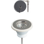 Bonde  bouchon pour vier grs wirquin 60mm - sans trop plein