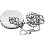 Bouchon d'vier avec chane 43mm - chrom