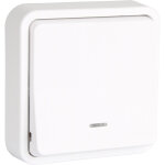 Bouton poussoir lumineux encastr� mureva styl schneider blanc