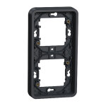 Cadre encastr� mureva styl schneider 2 postes - vertical - gris - dispo 48h