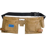 Ceinture porte - outils double poche en daim 67 - 138cm - 8 poches