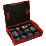 Coffret chevilles + vis tous matriaux en l - boxx fischer (1052 pcs)
