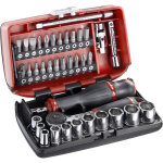 Coffret clé à cliquet + douilles 1 / 4'' facom (38 pcs) Coffret clé à cliquet + douilles 1 / 4'' facom (38 pcs)