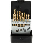 Coffret de forets mtaux hss - titanium (19 pcs)
