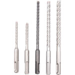 Coffret forets sds + 4 taillants milwaukee 5 pices