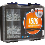 Coffret rivets standards pour alu / acier + pince scell it (1500 pcs) Coffret rivets standards pour alu / acier + pince scell it (1500 pcs)