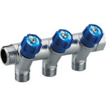 Collecteur à robinet intégré mf3 / 4 noyon & thiebault rouge - m1 / 2 - 3 départs Collecteur à robinet intégré mf3 / 4 noyon & thiebault rouge - m1 / 2 - 3 départs