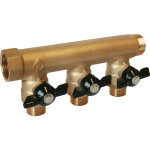 Collecteur avec vannes mf 20 / 27 pronorm m15x21 - 3 sorties Collecteur avec vannes mf 20 / 27 pronorm m15x21 - 3 sorties