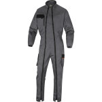 Combinaison de travail mach2 double zip gris / orange delta plus xl