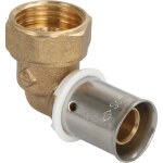 Coude femelle crou tournant  sertir per per 16 - f15x21