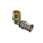 Coude multicouche  sertir fm 90deg tigris m5 wavin mc 16x1 / 2