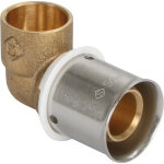 Coude à souder tube cuivre / à sertir per per Ø20 - tube cuivre Ø16 Coude à souder tube cuivre / à sertir per per Ø20 - tube cuivre Ø16