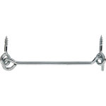 Crochet contrevent zingu� avec ?illet ?5x120mm