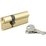 Cylindre double sa laiton poli 3 cls thirard 30 x 60mm