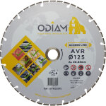 Disque  trononner diamant avr odiam 125x22, 23mm