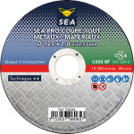 Disque � tron�onner mat�riaux / m�taux sea pro 125x1, 0x22, 23 mm