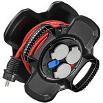 Enrouleur lectrique compact x - gum brennenstuhl 10m - 3 prises + 2 usb