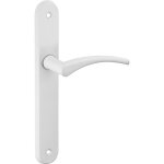 Ensemble de poignes sur plaque hebe blanc thirard sans trou pour serrure