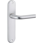 Ensemble de poignes sur plaque leto argent thirard sans trou