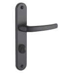 Ensemble de poign�es sur plaque sultane noir thirard serrure � condamnation