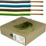 Fil �lectrique h07v - u 1, 5mm� 10m - vert / jaune