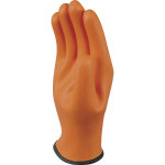 Gants jardin tous travaux polyamide / nitrile orange delta plus taille 9 (paire)